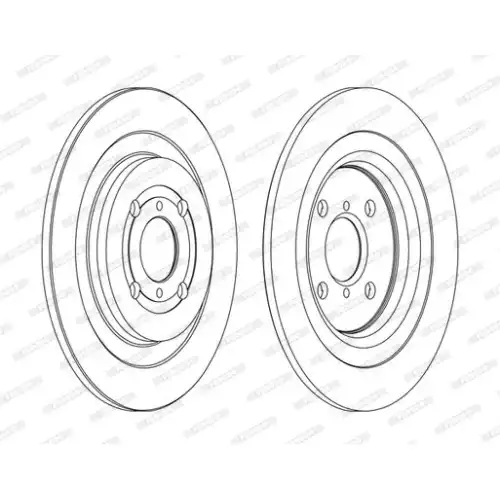 FERODO Arka Fren Diski Düz (278 4) DDF1588C