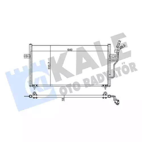 KALE Klima Radyatörü Kondenser 343155