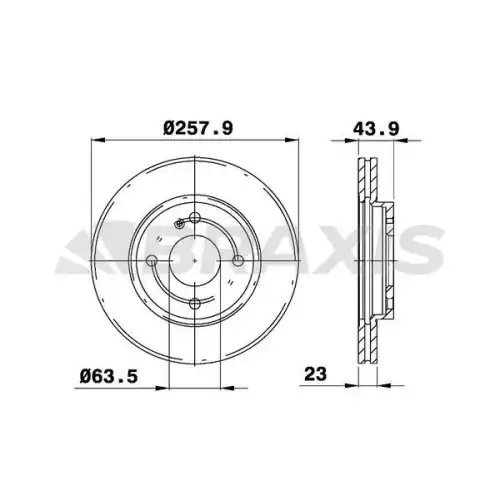 BRAXIS Ön Fren Diski AE0029
