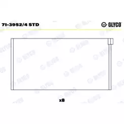 GLYCO Kol Yatak Std 71-3952/4 STD