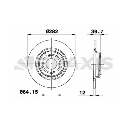 BRAXIS Arka Fren Diski AE0696