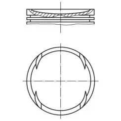 MAHLE Motor Segmanı 89.90mm 0014000