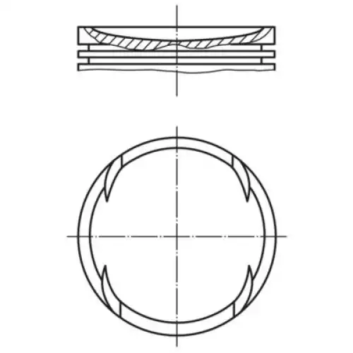 MAHLE Motor Pistonu 84.00mm 0829300