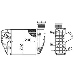 MAHLE Turbo İntercool radyatörü CI423000S