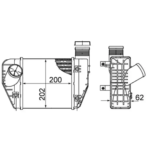 MAHLE Turbo İntercool radyatörü CI423000S