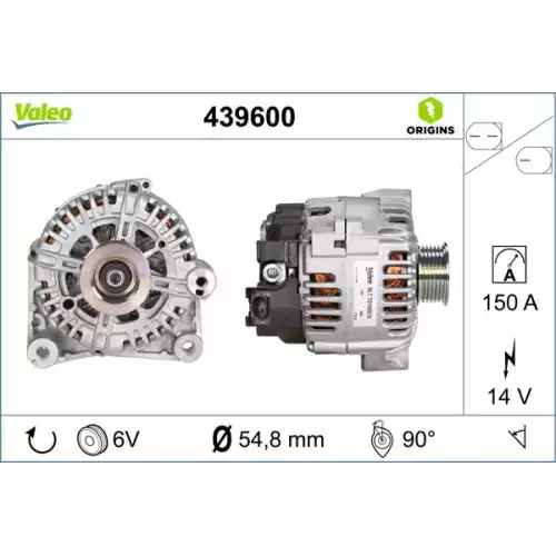 VALEO Alternatör 150 Amper 439600