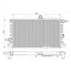 VALEO Motor Su Radyatörü Manuel 816710