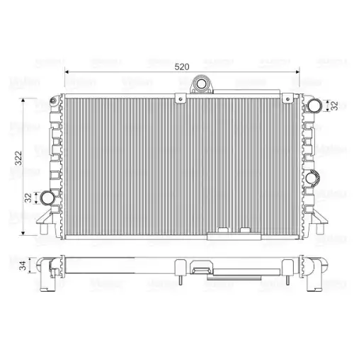 VALEO Motor Su Radyatörü Manuel 816710