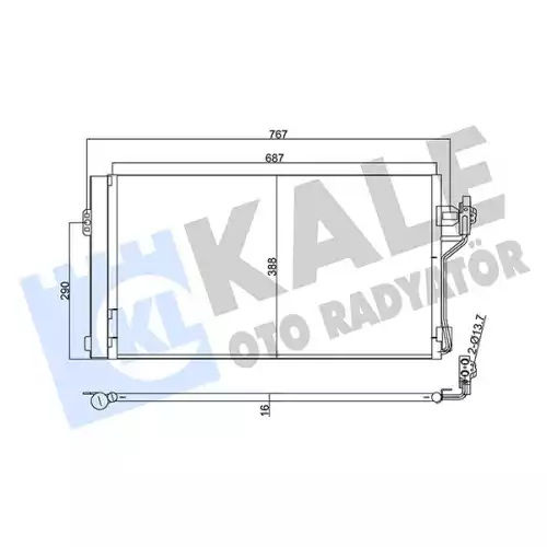 KALE Klima Radyatörü Kondanser 345760