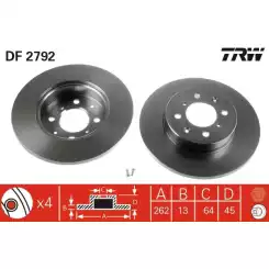 TRW Ön Fren Diski 262.4.mm DF2792