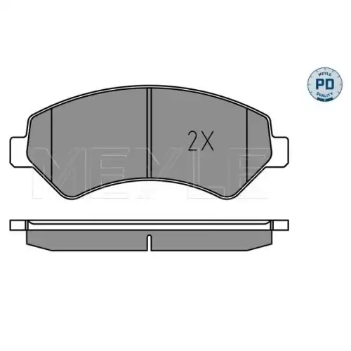 MEYLE Ön Fren Balatası Tek Fişli 02524466191PD