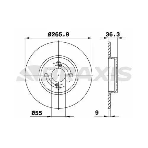 BRAXIS Arka Fren Diski AE0475