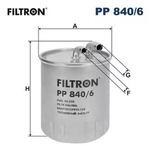 FILTRON Yakıt Filtre Isıtmasız PP840/6