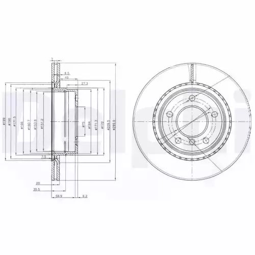 DELPHI Arka Fren Diski BG3901