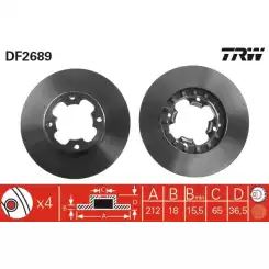 TRW Ön Fren Diski Havalı 212.4.mm Takım DF2689