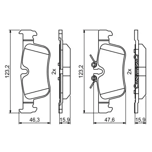 BOSCH Arka Fren Balatası Tk 0986494812