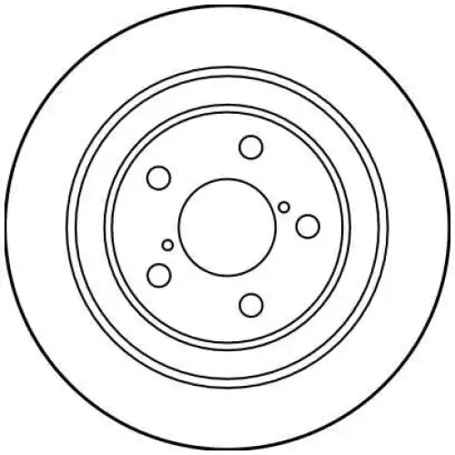 TRW Arka Fren Diski Düz DF3092