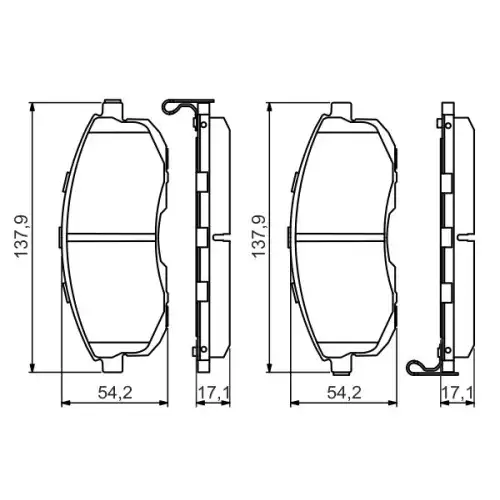 BOSCH Ön Fren Balatası Tk 0986494572