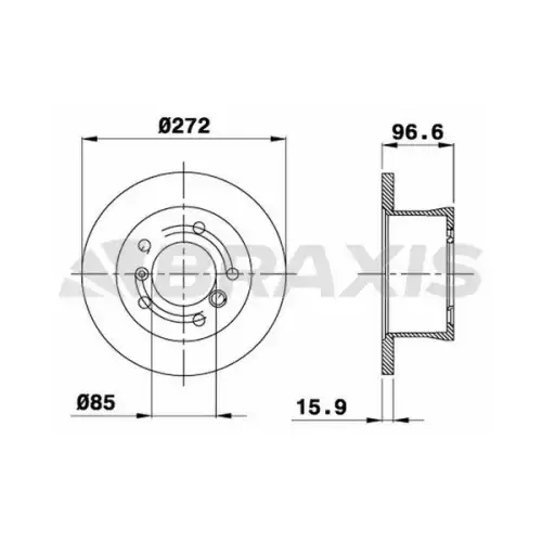 BRAXIS Arka Fren Diski AD0256