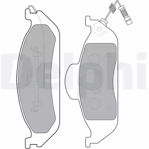 DELPHI Ön Fren Balatası Tk LP1299