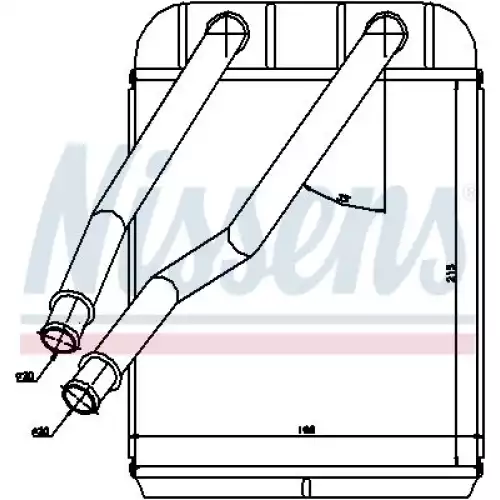 NISSENS Kalorifer Radyatörü Brazing 73975