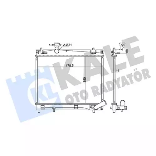 KALE Motor Su Radyatörü 342135