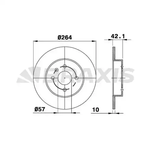 BRAXIS Arka Fren Diski AE0186