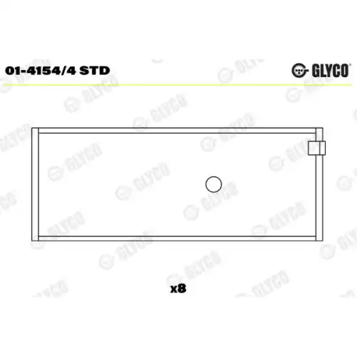 GLYCO Kol Yatak Std 01-4154/4 STD