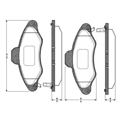 BOSCH Ön Fren Balatası Tk 0986TB2185