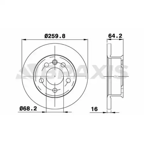 BRAXIS Ön Fren Diski AE0317