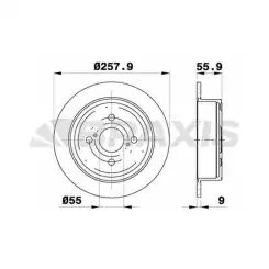 BRAXIS Arka Fren Diski Düz AE0283