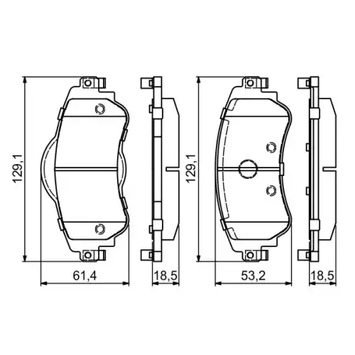 BOSCH Ön Fren Balatası Tk 0986494690