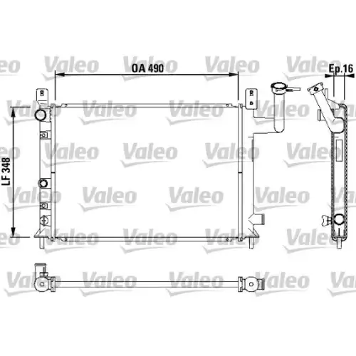 VALEO Motor Su Radyatörü 730404