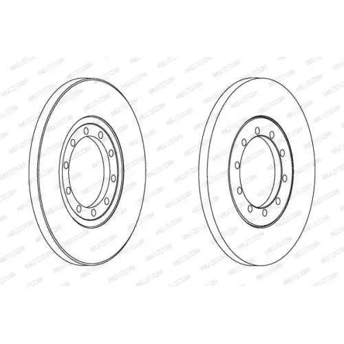 FERODO Arka Fren Diski Çeker 280Mm) DDF1537