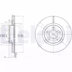 DELPHI Ön Fren Diski Takım BG3895C