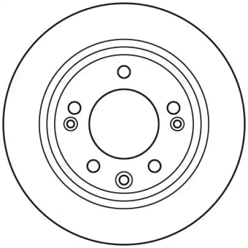 TRW Arka Fren Diski Düz DF6123