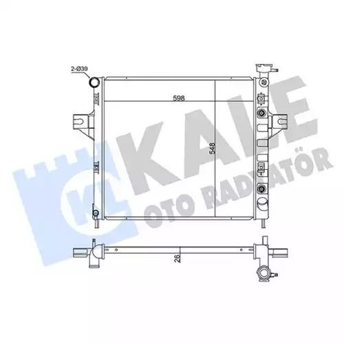 KALE Motor Su Radyatörü 342085