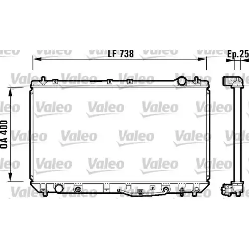 VALEO Motor Su Radyatörü 734177