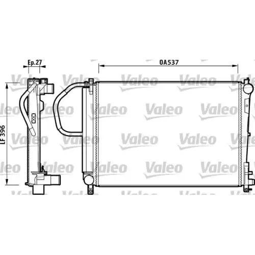 VALEO Motor Su Radyatörü 732883