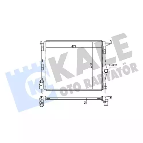 KALE Motor Su Radyatörü 346010