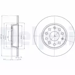 DELPHI Arka Fren Diski 272 5 BG4324