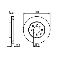 BOSCH Fren Diski Havalı Ön 260 4Mm 0986479226