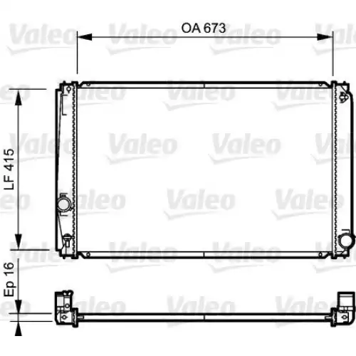 VALEO Motor Su Radyatörü 735215