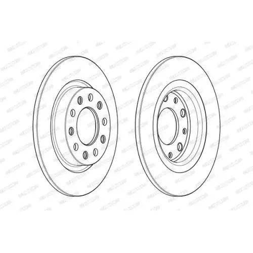 FERODO Arka Fren Diski (264 5) DDF2333C