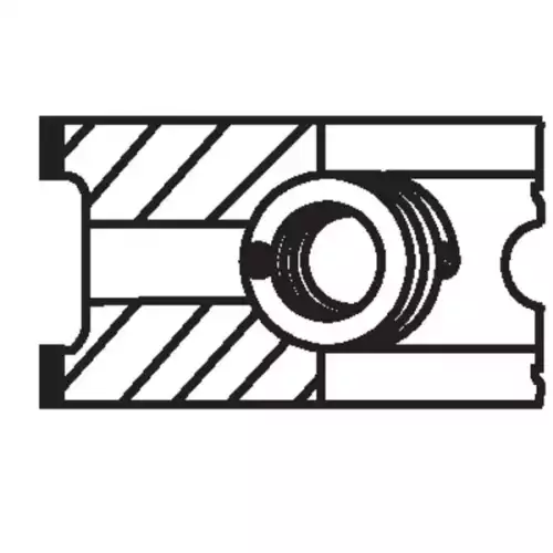 MAHLE Motor Segman Std 87.00Mm 022 07 N0
