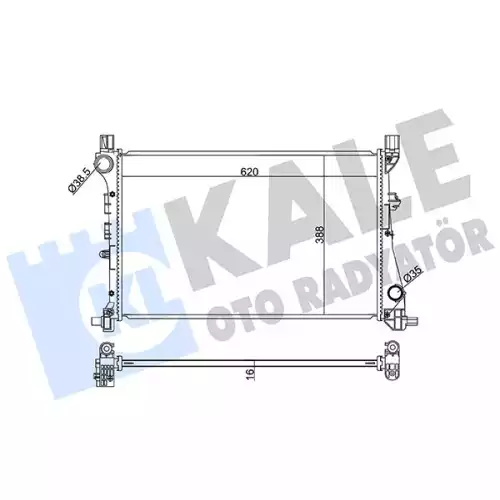 KALE Motor Su Radyatörü 348440