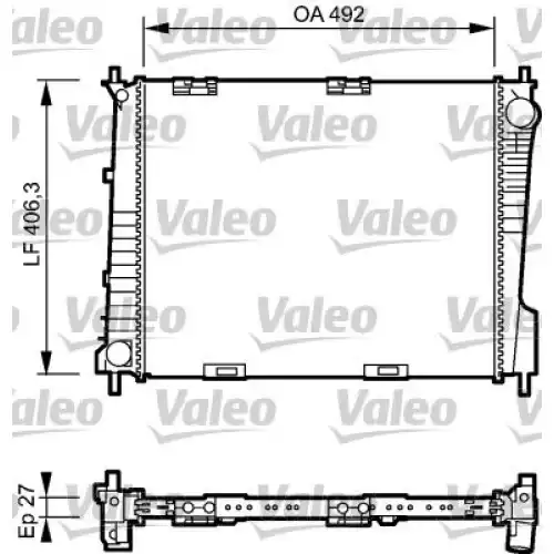 VALEO Motor Su Radyatörü Manuel 734462