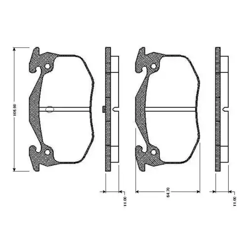 BOSCH Arka Fren Balatası Tk 0986TB2078