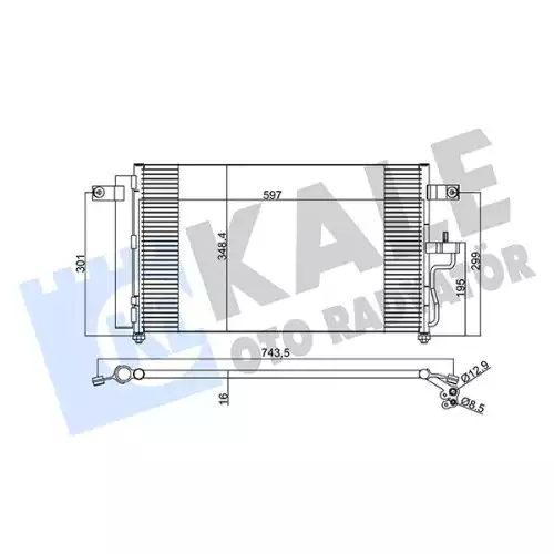 KALE Klima Radyatörü Kondanser 379000