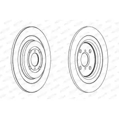 FERODO Arka Fren Diski Düz 278-4mm DDF1588